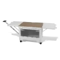 50L Foldable Storage Box with Telescopic Handle and Swivel Wheels