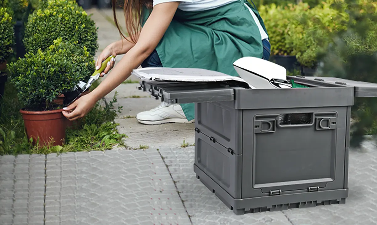Versatile Camping Storage Box for Tools and Gardening Supplies